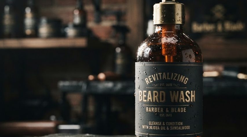 Charcoal Beard Wash — detail view